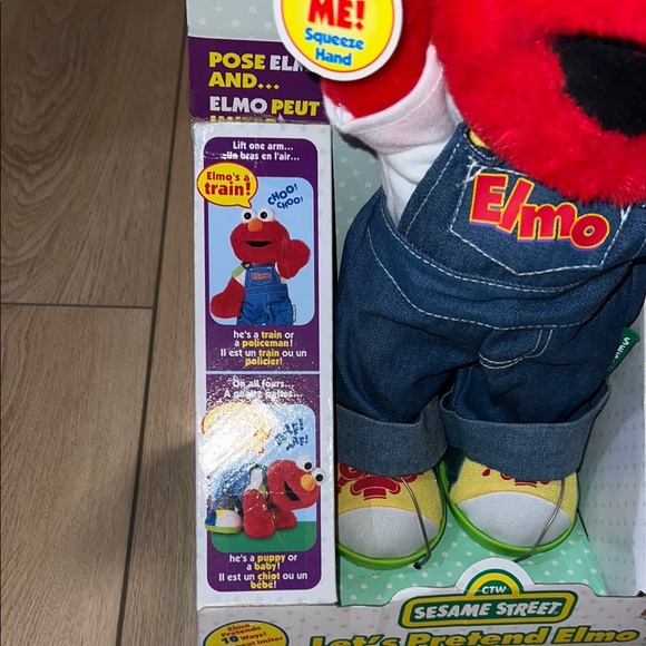 Vintage circa 1999 Sesame Street Elmo Red Stuffed Animal Toy - Picture 5 of 7